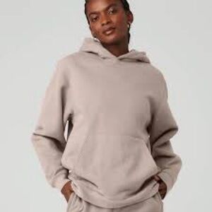 Alo Yoga Renown Heavy Weight Hoodie 2XL Taupe